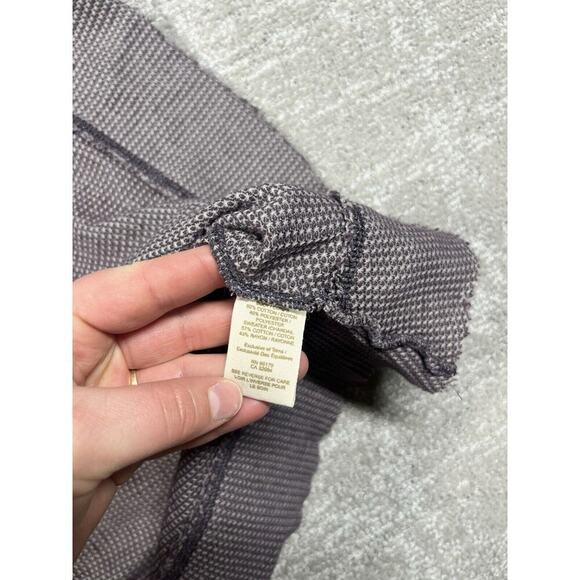 Free People Lace Thermal Long Sleeve Boho Top Size M - Picture 6 of 8